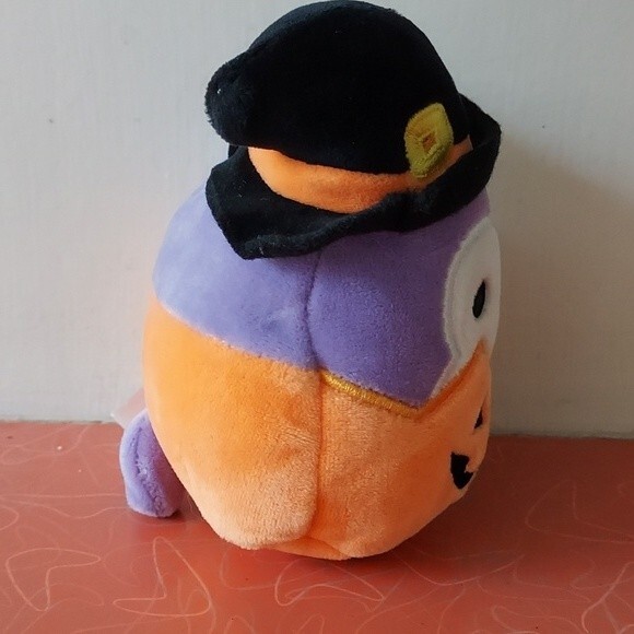 SQUISHMALLOWS HOLLY OWL Witch Jack O'Lantern Pumpkin Halloween Plush 4" - Picture 4 of 10